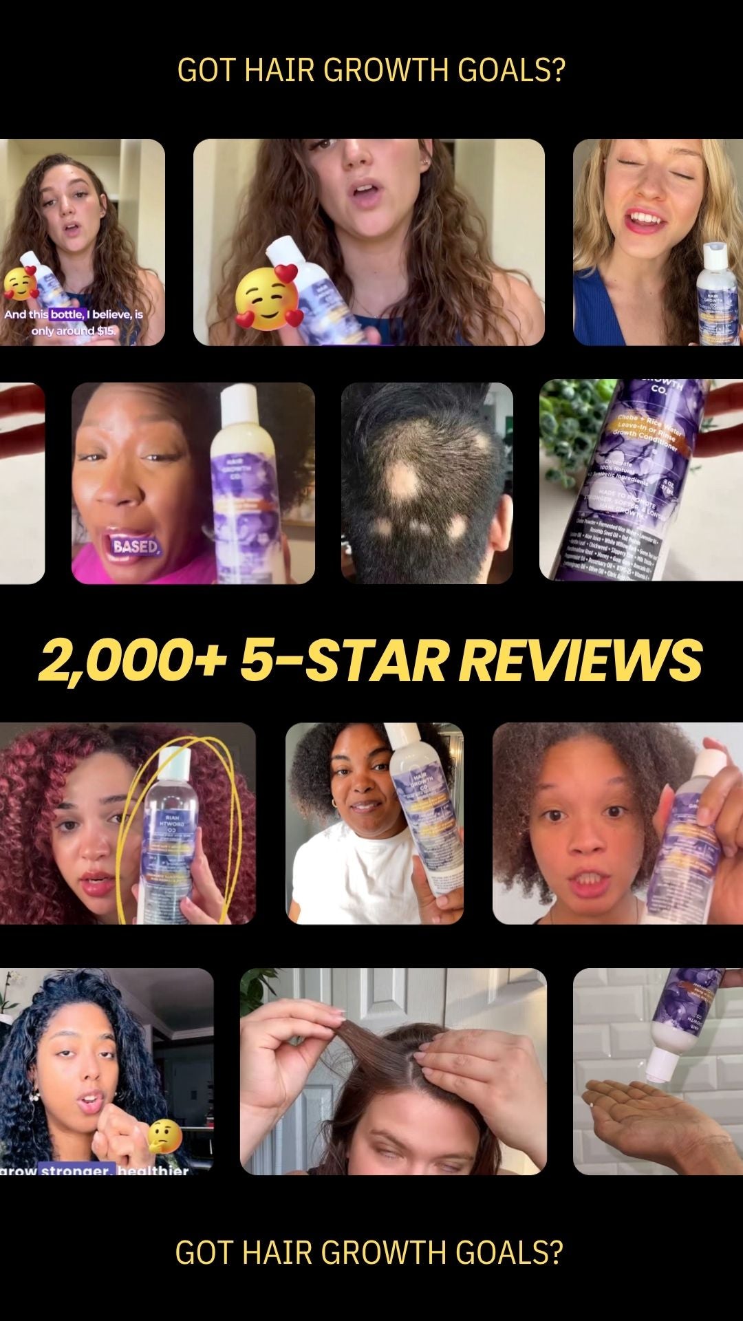 Rice Water + Chebe Leave-In or Rinse Growth Conditioner