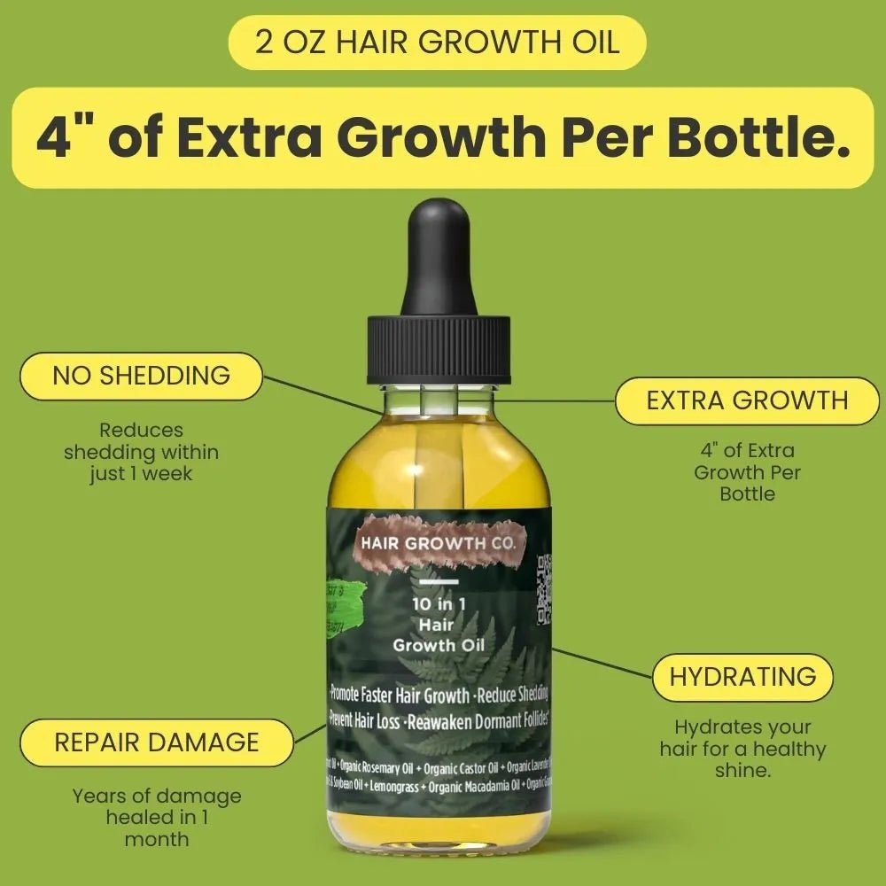 (10 in 1) Hair Growth Oil - Hair Growth Co