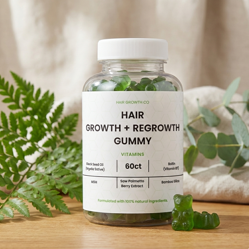 Hair Growth + Regrowth Gummy Vitamin (1-Month Supply)
