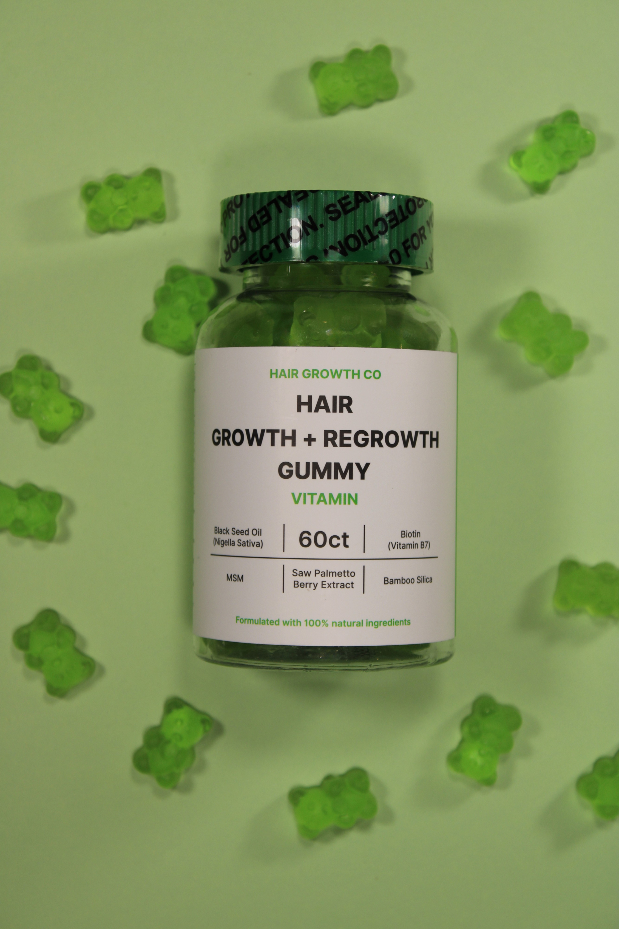 Hair Growth + Regrowth Gummy Vitamin (1-Month Supply)