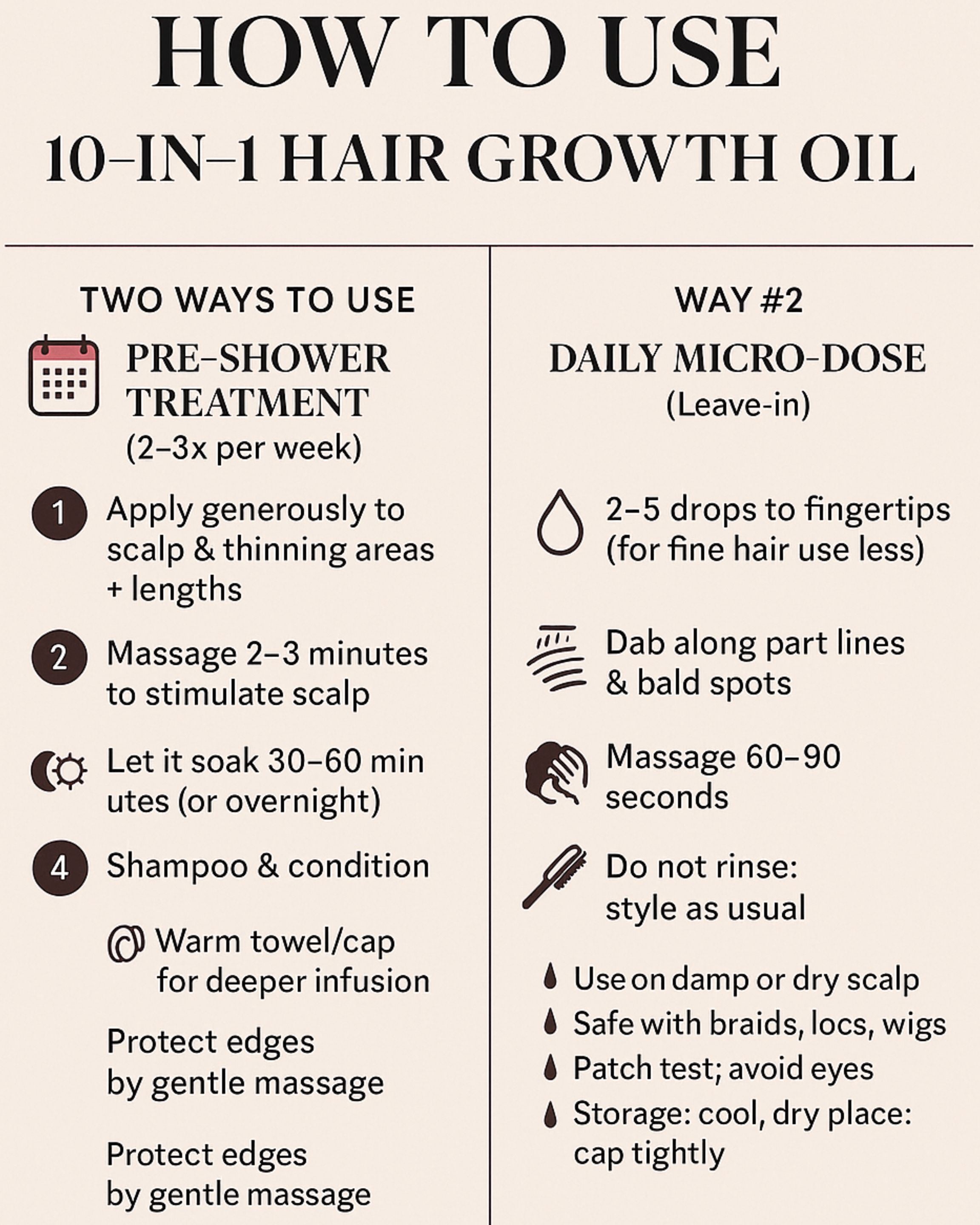 10 in 1 Hair Growth Oil