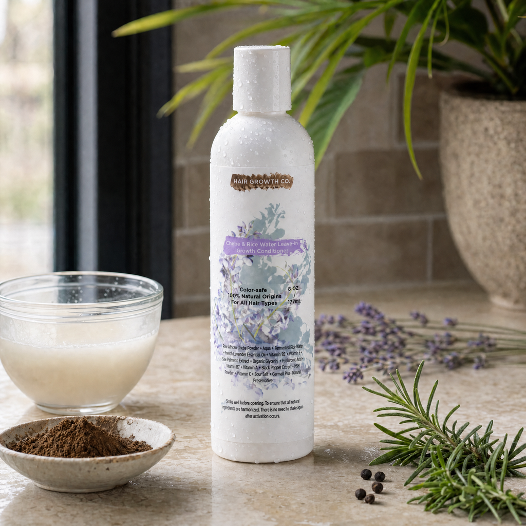 Chebe and Rice Water Leave-In Growth Conditioner (8 OZ)