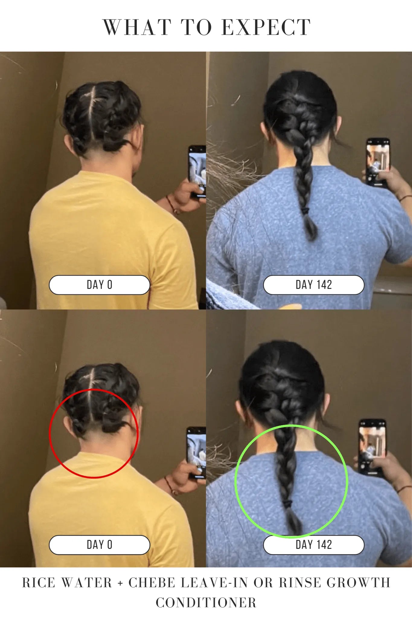Rice Water + Chebe Leave - In or Rinse Growth Conditioner - Hair Growth Co